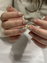 シアン(cyaan)/奥行きニュアンスネイル