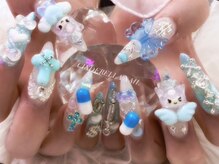 シンデレラネイル(CINDERELLA NAIL)/【チップ長さだしネイル】