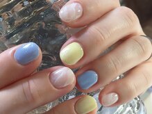 ネイル サロン コービーズ(nail salon COBES)/ナチュラル大理石ネイル☆