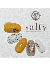 ネイルアンドアイラッシュサロン ソルティ 寺田町(salty)/ニュアンスネイル