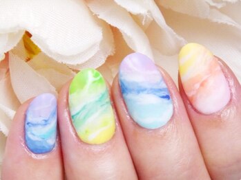 ネイルサロン 爪吉/カラフルにこなれモード♪