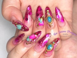 【ロングネイル】派手ネイル