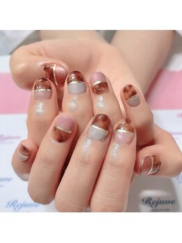 リジュベ(Rejuve)/ハーフべっ甲ネイル☆
