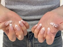 シェルネイル(SHELL NAIL)/ピンク/フレンチ/staff:Minami