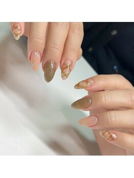 アイラッシュサロン ユー(U)/大人かわいいチェックネイル♪