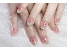ヘブン ネイル 鶯谷(HEAVEN Nail)/シルバーグラデネイル