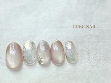 ルークネイル(LUKE NAIL)/マグネットクリア夏ラメマーブル