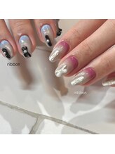 カミナネイル(KAMINA.nail)/color gra ribbon