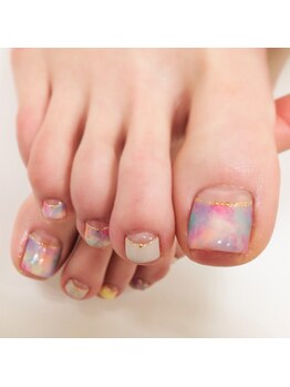 アイラッシュアンドネイル専門店 クラル(CURAR)/フットネイル¥7980