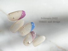 スリー(THREE)/Feb.2022/nail design