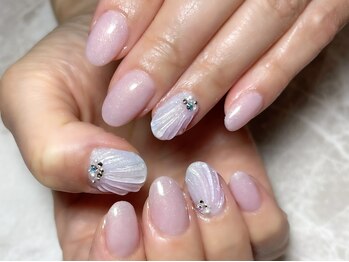 レディグリッター(Lady glitter)/大人っぽ人魚の鱗ネイル