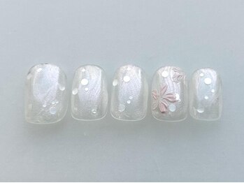 ピンクラメホロフラワー