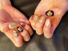 エムアンドエー(M&A)/「和」控えめ成人式ネイル＊.・.