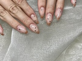 ラメフレンチネイル