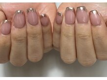 ハナンネイル(HANAN nail)/ミラーフレンチネイル
