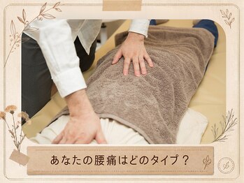 オルタナの写真/【あなたの腰痛はどのタイプ?】お客様の腰痛のタイプ別に全身の動きを見ながら整えるオーダーメイド施術◎