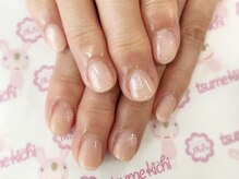 ネイルサロン 爪吉/薔薇を合わせた綺麗ネイル♪