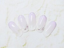 ネイルサロン フェリーシュ(Feliish)/先端ラメラインデザイン