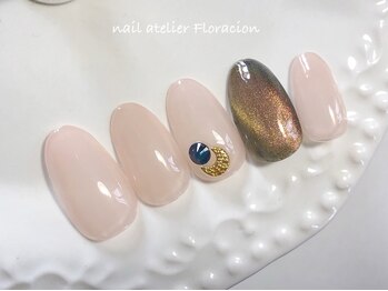 ネイルアトリエ フロラシオン/春の定額ネイル 5dニュアンス