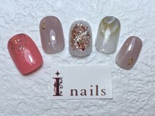 アイネイルズ 梅田店(I nails)/シアーカラーデザイン