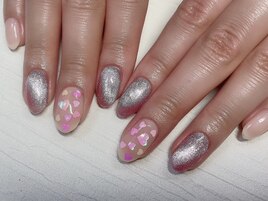 初回オフ無料バレンタインネイル