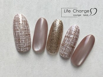 ライフチャージ(LifeCharge)/ツイードネイル