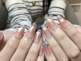ワンホンネイル　長さ出し