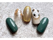 バブル シュガー バイ ネイルクローネ(bublle sugar by.nail crone)/塗りかけアニマルネイル