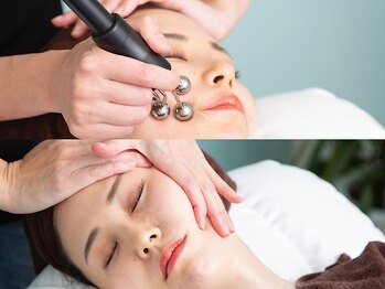 シミケア専門店　肌管理ラボ　RaPurの写真/スピード施術☆大人小顔をキープ！！！当店人気の小顔矯正×干渉波でダブルで引き上げ！