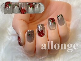 ポインセチアネイル☆