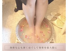 リミュール(Ri.miyuru)の雰囲気（全身リンパマッサージには効果を更に高めるソルトフットバス付）