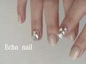 【自爪】ワンカラー2本埋め尽くし/大きいパーツ　¥6500