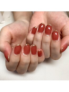 アイリッシュネイル 久屋大通店(Irish Nail)/maogel先端ラメライン