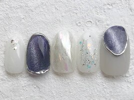 アシメ　くすみカラー