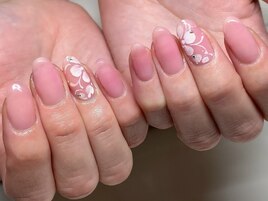 フラワーアートネイル^ ^
