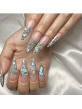 レイネイル レイエステティック 岐阜茜部店(RAY NAIL & RAY ESTHETIC)/ラメグラデーションスカルプ