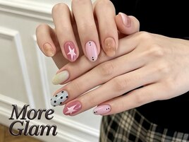 星ドットカラフルネイル