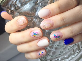 ネイル サロン コービーズ(nail salon COBES)/クリア&シェルネイル☆