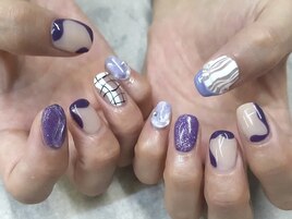 うねうね個性派ネイル