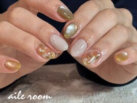 春色イエローグリーンアート