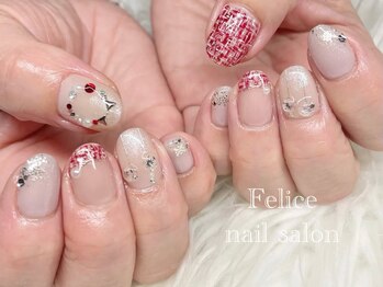 フェリーチェ(Felice)/クリスマス/リース/ツイード