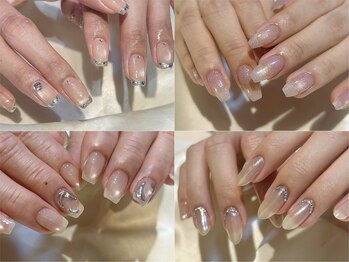 シエル(ciel)の写真/オフィスネイルも◎シンプルだけど可愛い♪上品で大人な指先を演出☆