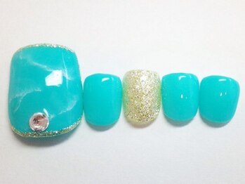 ネイルアンドアイラッシュ リラ 東三国店(Rela)/親指アート付+1色追加¥5816~