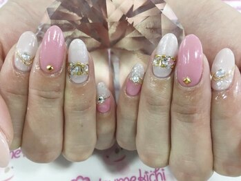 ネイルサロン 爪吉/大人華やかデザイン♪