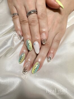 ヒールネイル(heal nail)/monthly定額デザインA~縦グラデ