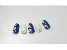 ジェー エス シー ネイル(J.S.C.nail)/サンプルデザイン/夜桜ネイル