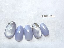 ルークネイル(LUKE NAIL)/梅雨マグネットフラワーネイル