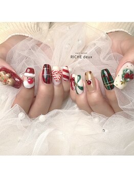 リッシュ ドゥ(RICHE deux)/ぷっくりクリスマスネイル