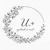 u.+ eyelash & nailのお店ロゴ