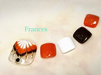 フランセス(Frances)/ピーコックのフリンジネイル